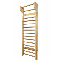 Spalier Gimnastica Standard, 245x85 cm, M2450L, LACUIT NATUR, 15 BARE