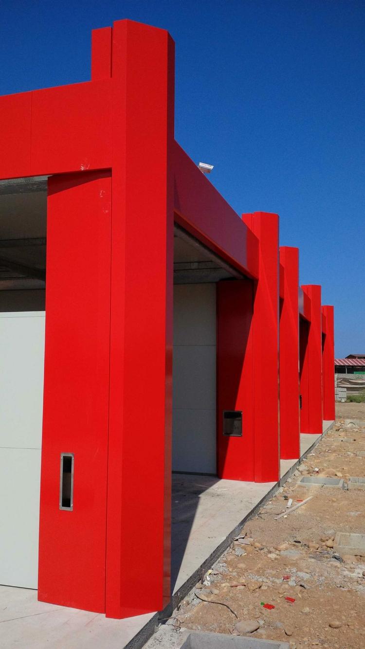 coloane vopsite in camp electrostatic spalatori self service