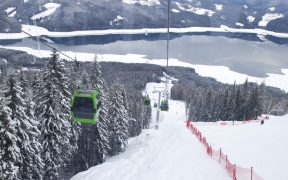 lacul Vidra si partia de ski transalpina