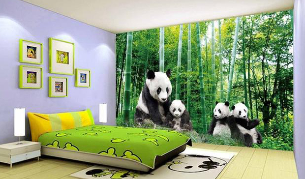 tapet camera copiilor ursi panda