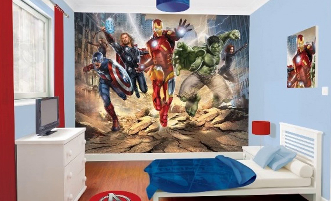 tapet copii supereroi marvel