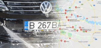 harta spalatorii self service Bucuresti