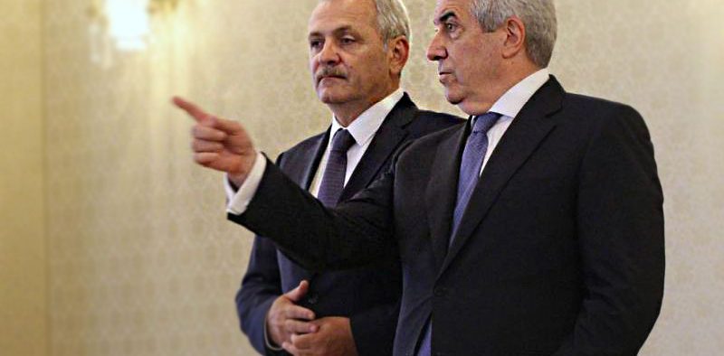 Calin Popescu Tariceanu cu Liviu Dragnea