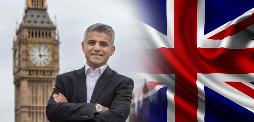 Sadiq Khan UK Flag