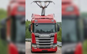 camion Scania pentru autostrada electrica