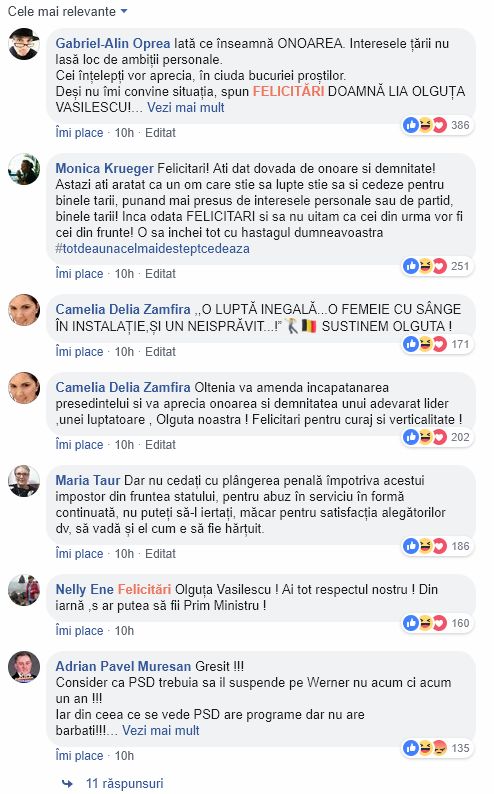 comentarii Lia Olguta Vasilescu