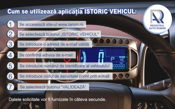 istoric vehicul RAR