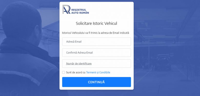 solicitare istoric vehicul RAR