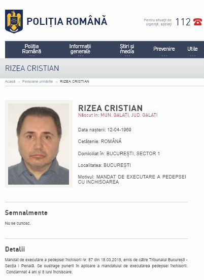Rizea Cristian urmarit